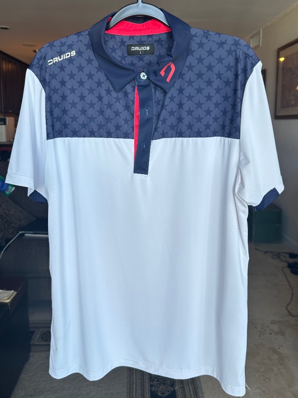 Druids brand Men’s Golf Performance Polo Size Large